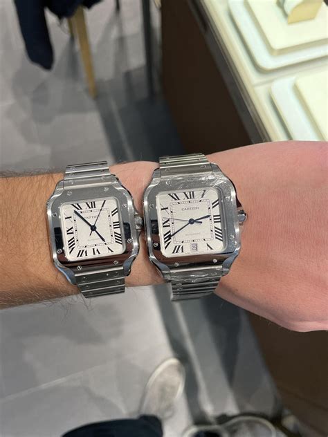 cartier santos medium review|cartier santos medium vs large.